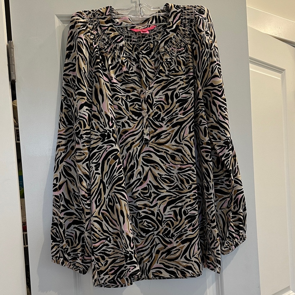 Lilly Pulitzer Zebra Blouse